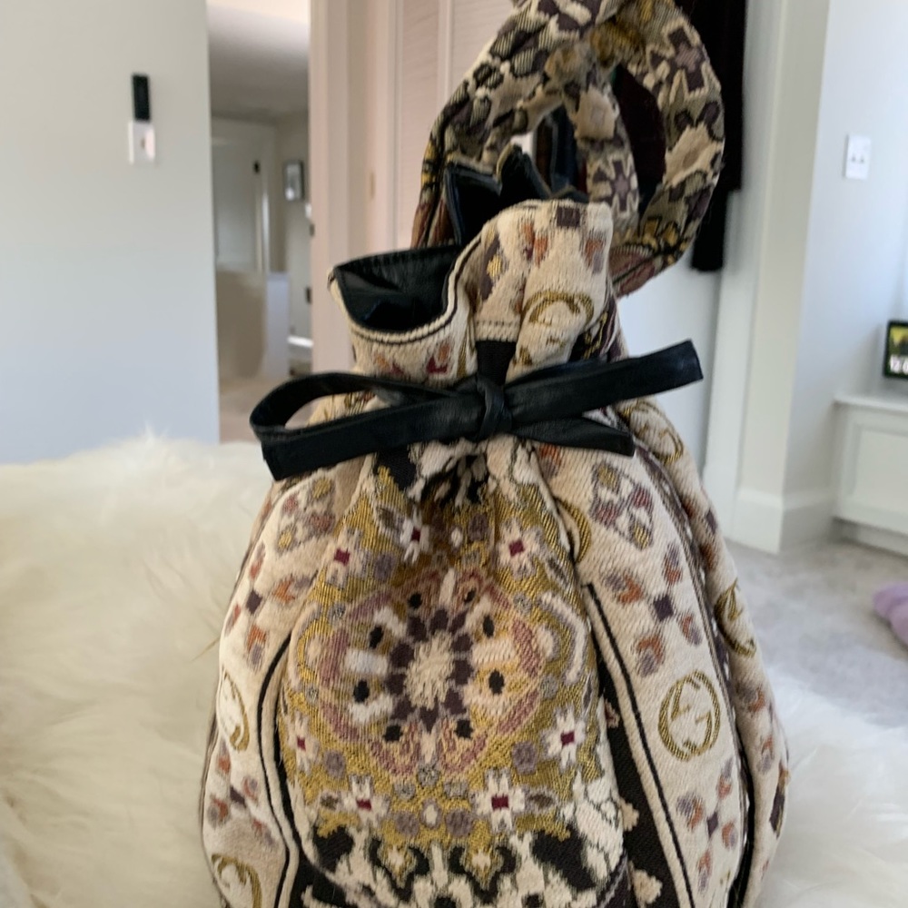 Authentic Verified Gucci Tapestry Hysteria Top Handle Bag - Picture 10 of 15